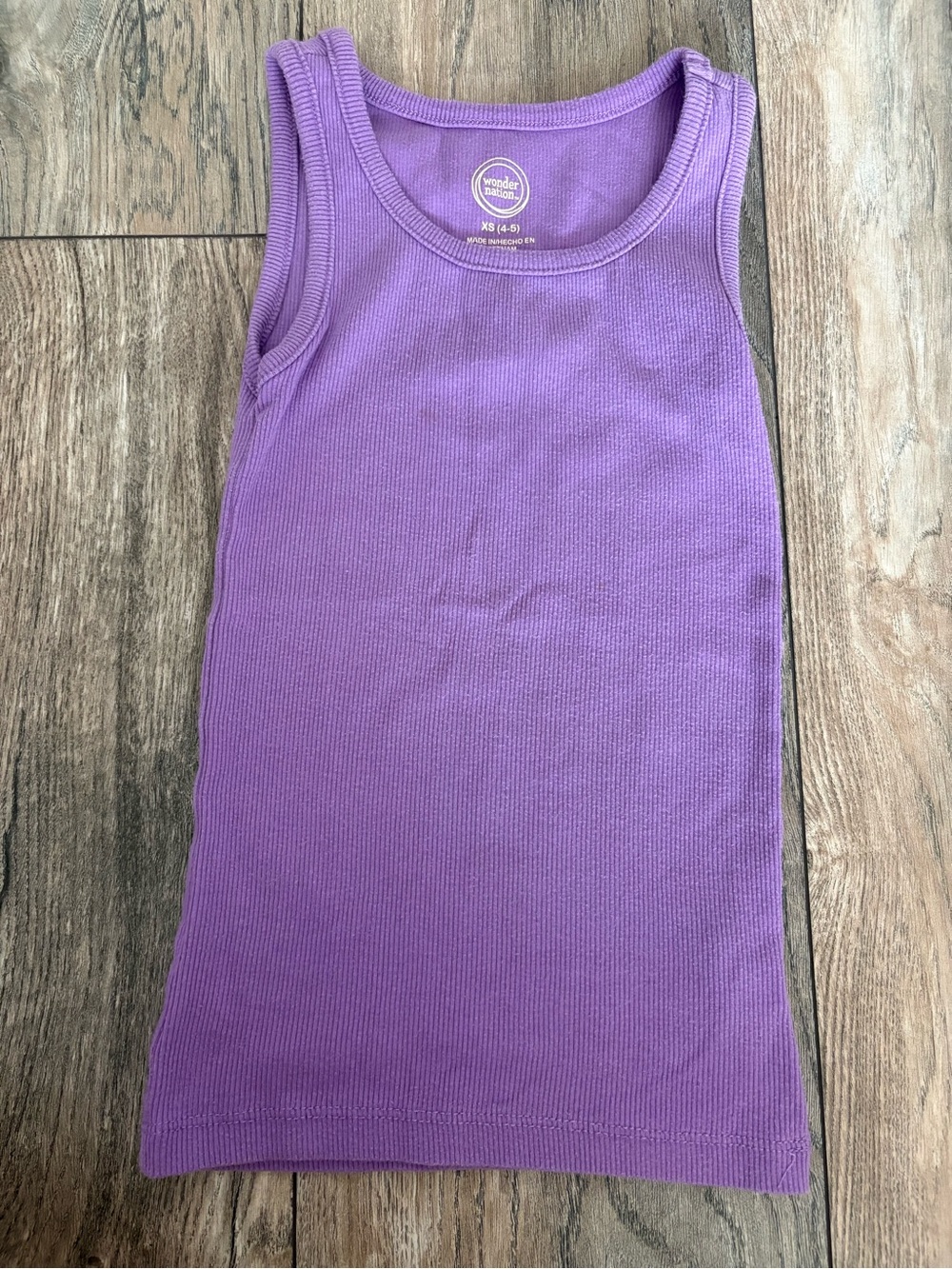 Wonder Nation Ribbed Tank Top in Purple Size XS (4-5) Like New